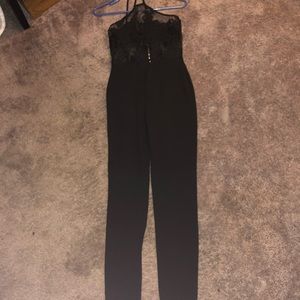 One piece with lace top